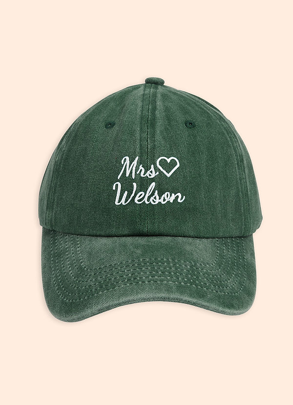 front Personalized Embroidered Bride Hat