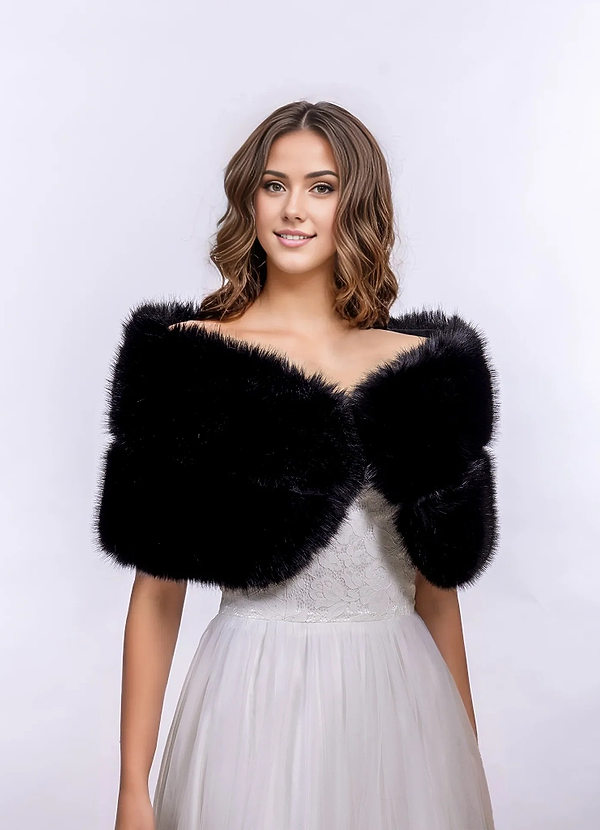 front Abrigo de piel sintética con firma