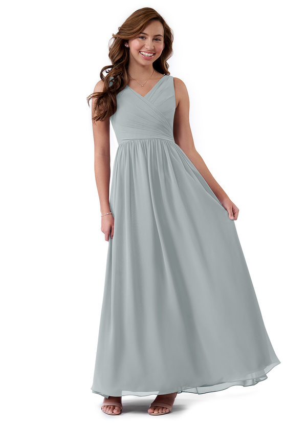 Dolphin Grey Azazie Sawyer JBD Junior Bridesmaid Dresses | Azazie