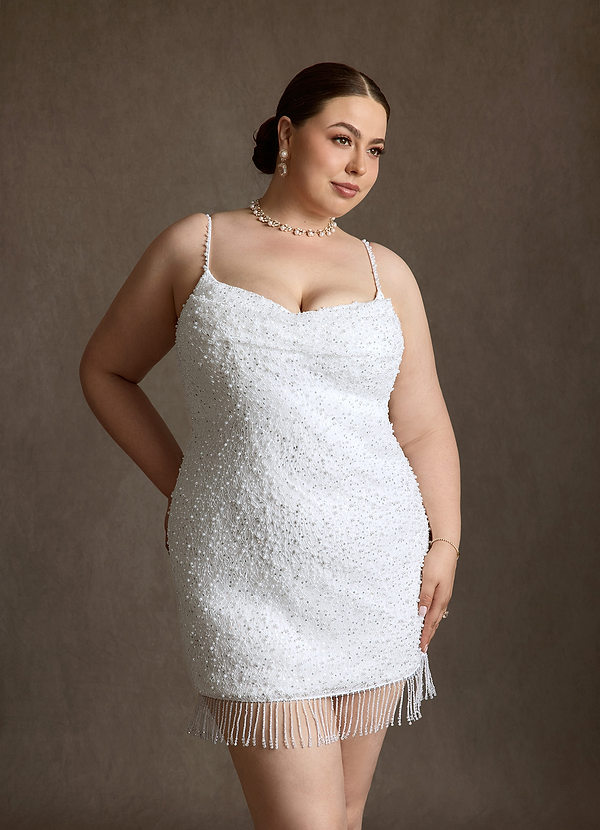 Zinca Wedding Dresses Diamond White Sheath Sweetheart Neckline Beading Dress image1