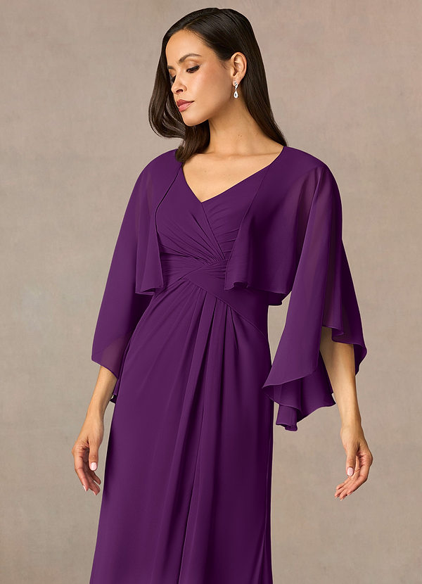front Azazie Bijpassende Kleur Deborah Chiffon Wrap