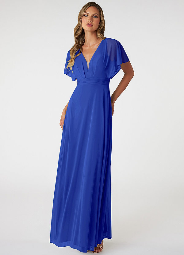 Royal Blue Azazie Tiara Bridesmaid Dresses | Azazie