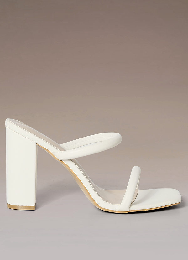 front Two-Strap High Heel Sandals