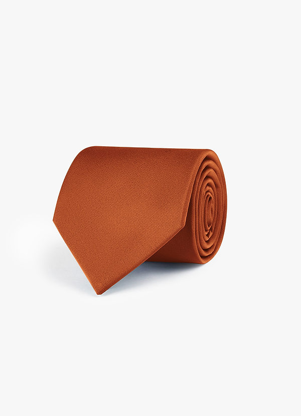 front Corbata ancha de satén elástico