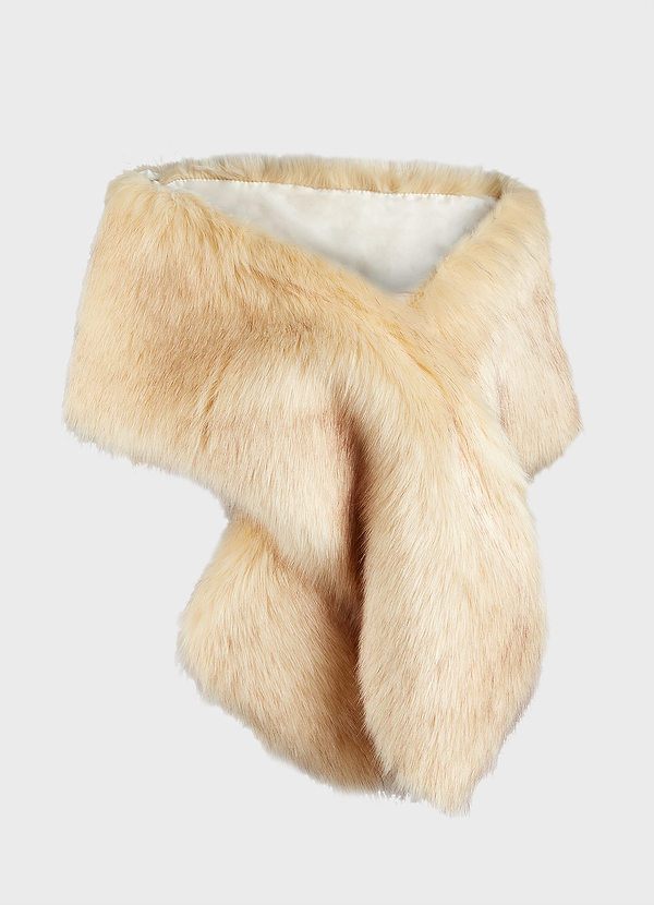 front Faux Fur Scarf Stoles Wraps