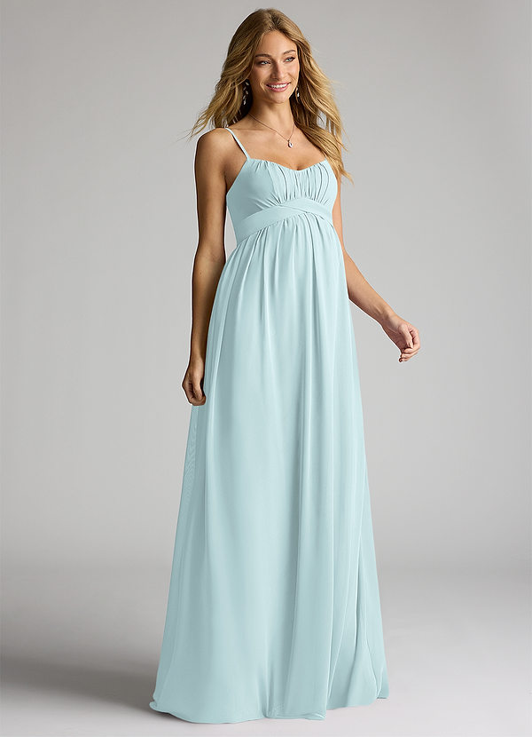 Azazie Llana Abiti da damigella premaman Abito A-Line Chiffon Floor-Length image1