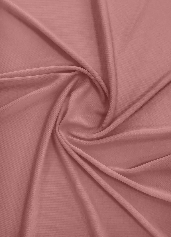 front Azazie Wüstenrose Stretch-Mesh-Stoff Meterware
