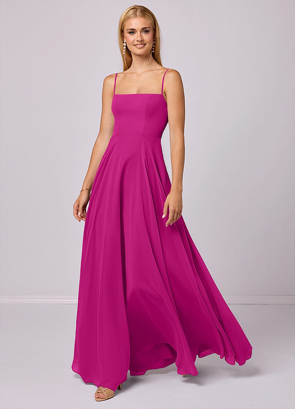 Barbie ♥ Azazie Bridesmaid Dresses A-Line Chiffon Floor-Length Dress image1