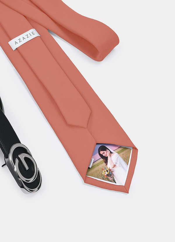 front Stretchig satin slips med foto – Personlig slips