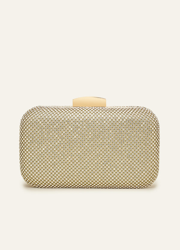 Crystal Mesh Clutch front