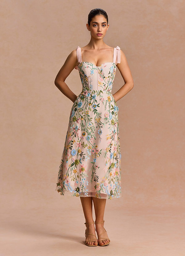 Abito Midi Blush Rosa Multi Amarie image1