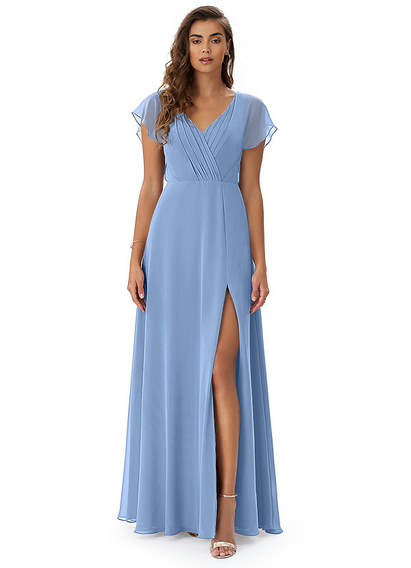 Steel Blue Azazie Rylee Bridesmaid Dresses Azazie — free download