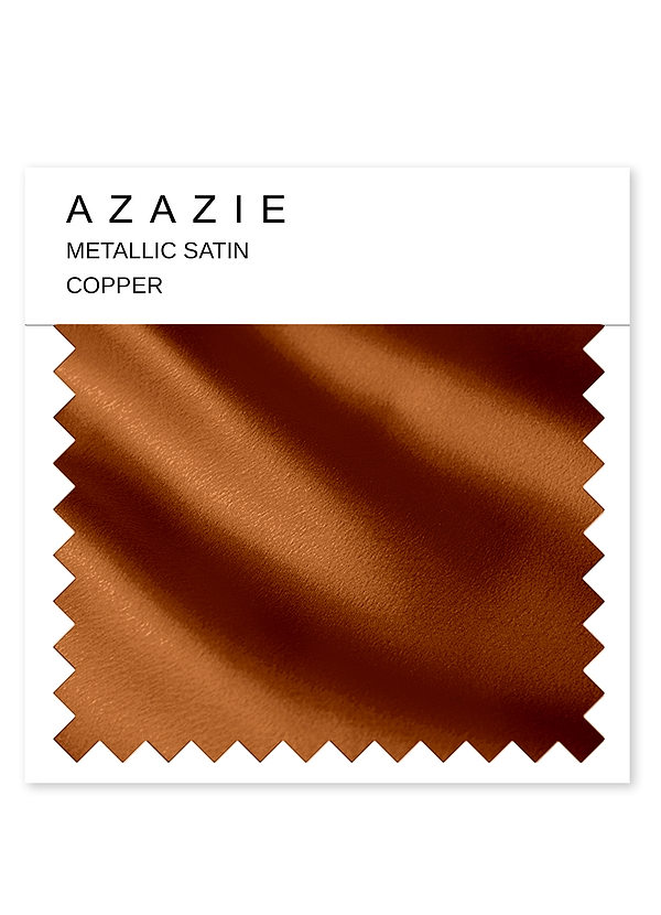 front Azazie Metallic Satin Swatch