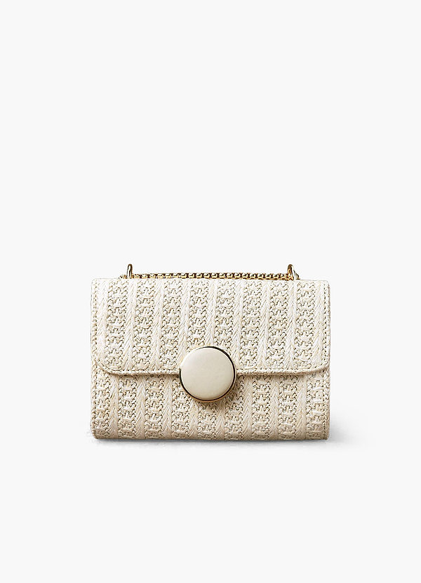 front Straw Weaving Crossbody Bag
