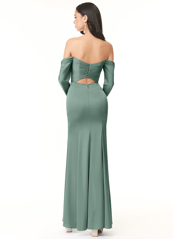 Rust Color Bridesmaid Dresses Sweetheart Trumpet/Mermaid Straps Pleats Long Stretch Satin Bridesmaid Dresses main image 0