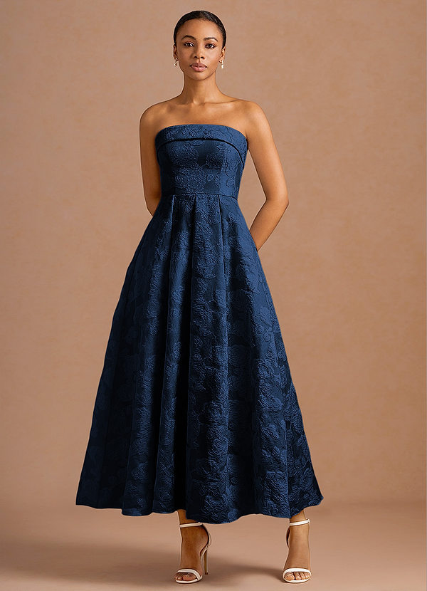 Clementine Dark Navy Maxi Dress | Azazie