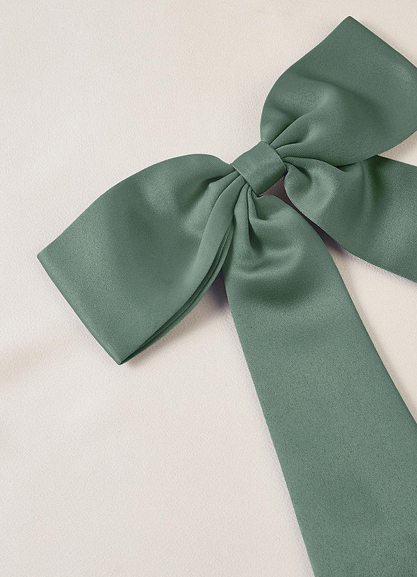 front Matching Color Bow Hair Clip