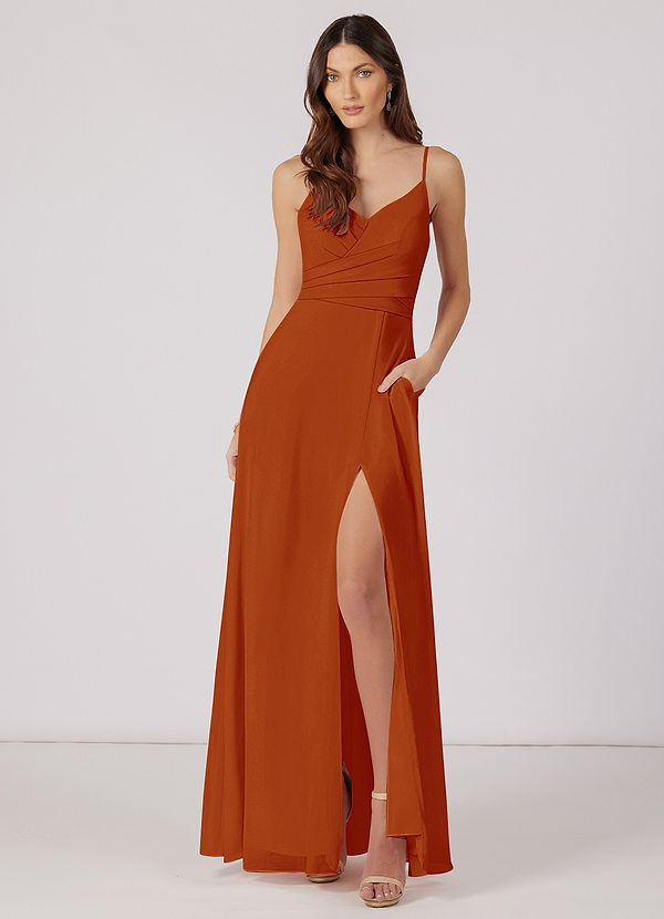 Paprika Azazie Citrina Bridesmaid Dresses Azazie