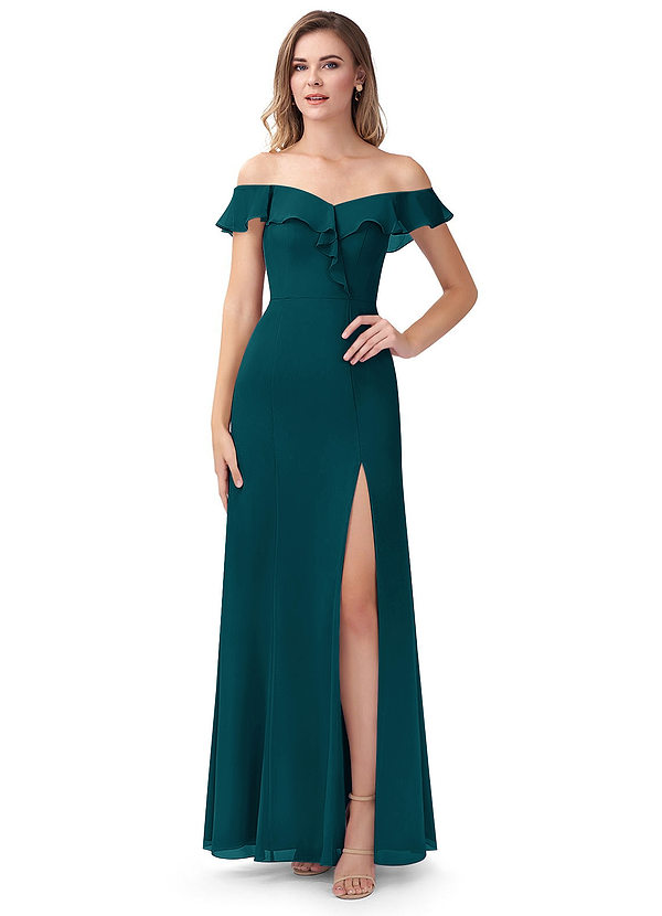 Pine Azazie Sophie Bridesmaid Dresses | Azazie