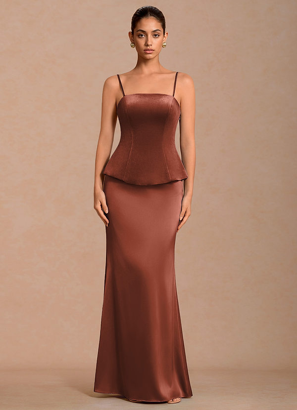 Delia Burnt Umber Maxi Dress image1