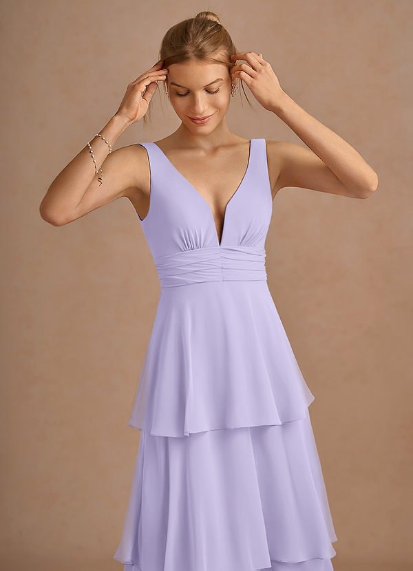 Melisande Lilac Midi Dress image1