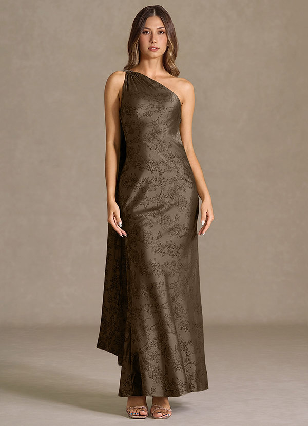Vestido Café Marrón Largo Sapphira image1