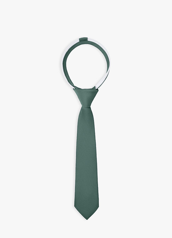 front Boy's Stretch Satin Pre-Tie