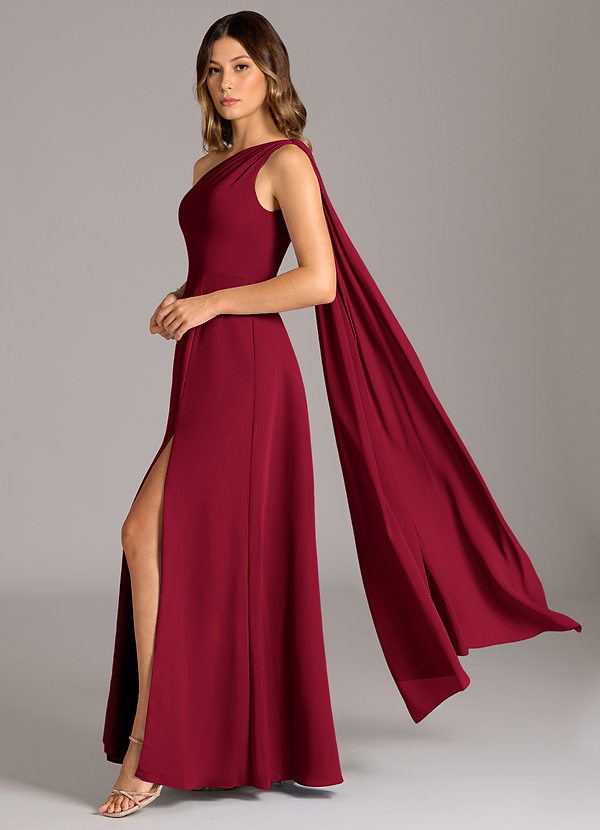 azazie burgundy bridesmaid dress Azazie Rue