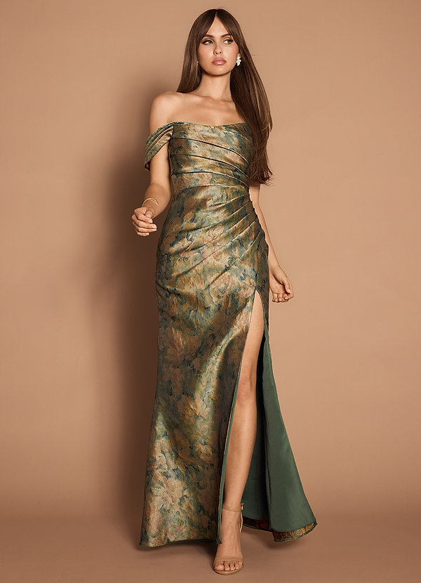 Amber Vintage Teal Gown image1