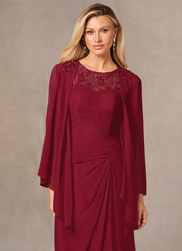 front Azazie Bijpassende Kleur Moxie Chiffon Wrap