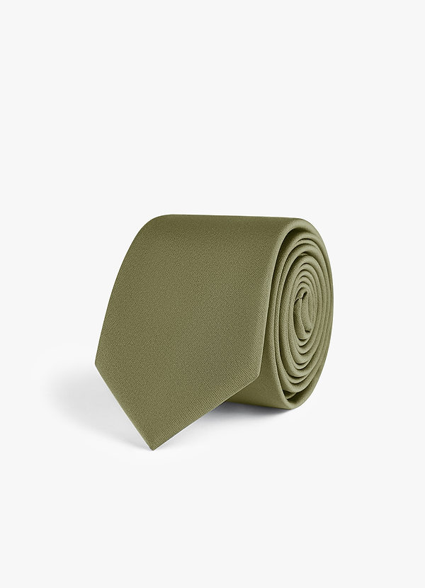 front Stretch Satin Skinny Tie