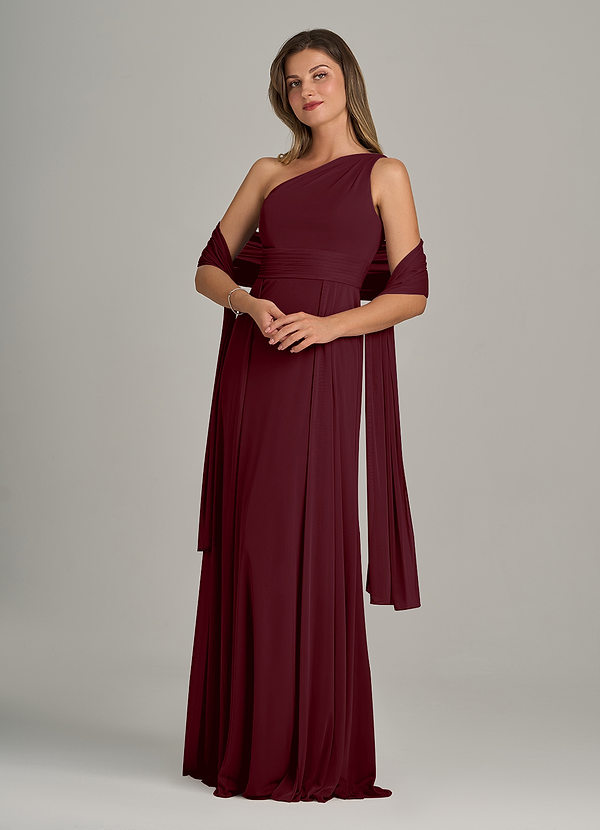front Azazie Scialle In Rete In Colore Abbinato