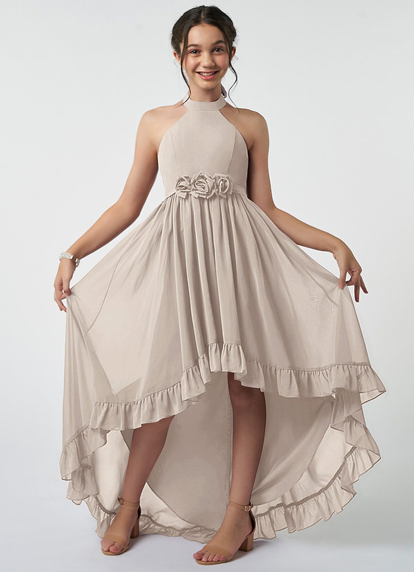 Azazie Hermione Junior Frost A-Line Chiffon Dress image1
