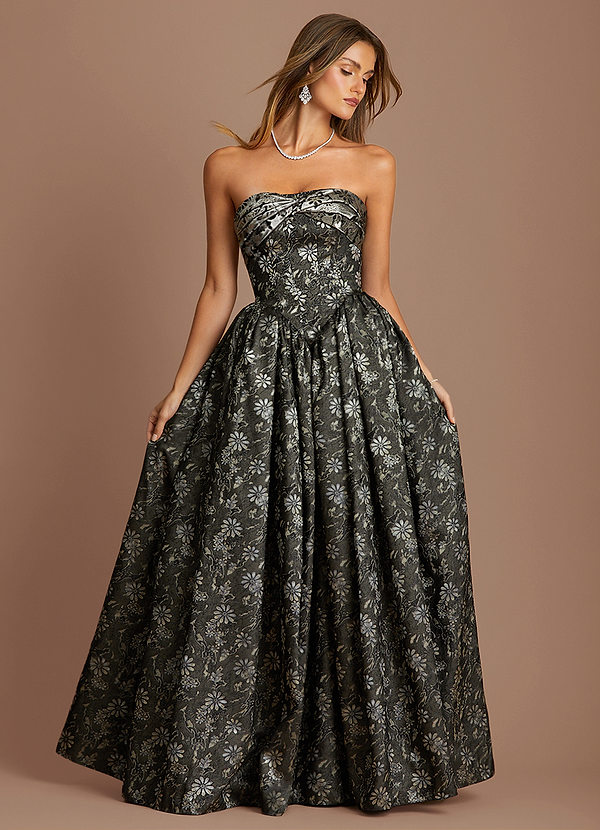 Kleid Stephany Metallisch Anthrazit image1