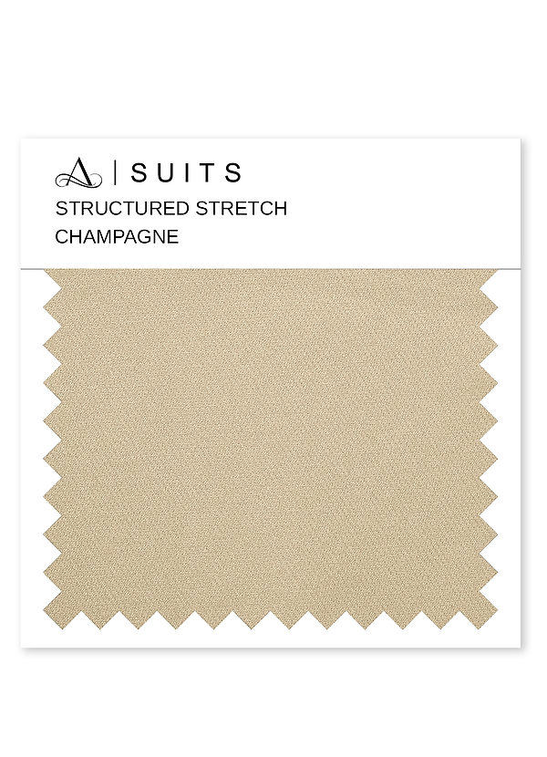 front Azazie Champagne Structured Stretch Suits Swatch