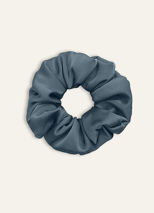 front Matching Color Bridesmaid Stretch Satin Over Size Scrunchies 3Pack