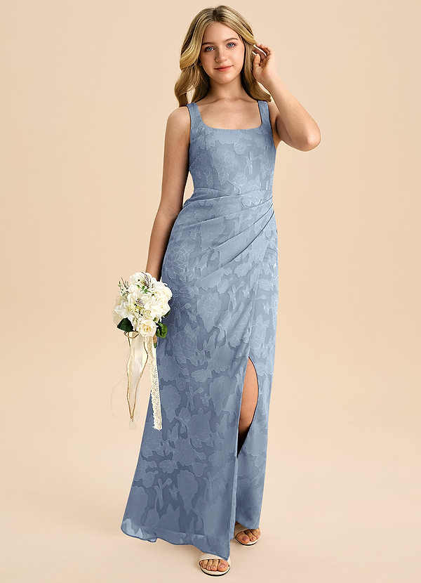 Azazie Mero Junior Klä av Tubklänning i Blommig Utbrändhet Plisserad image1