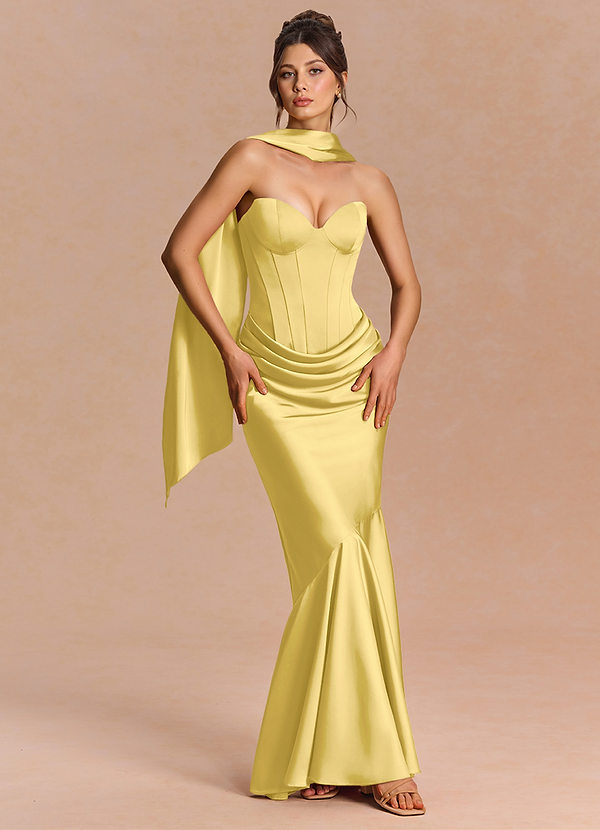 Kleid Euphemia Pastellgelb image1
