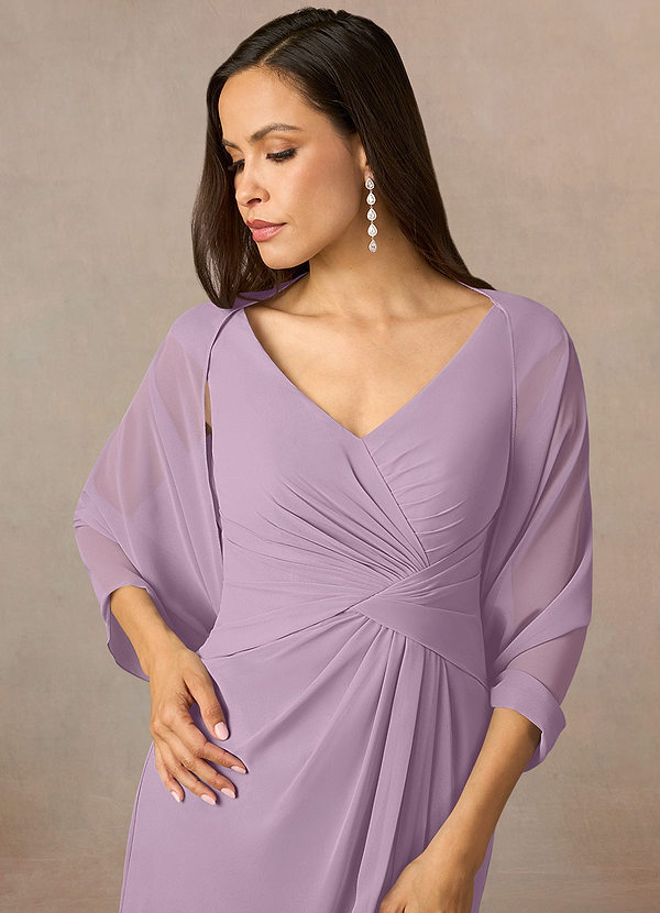 front Azazie Matching Color Sarah Chiffon Wrap