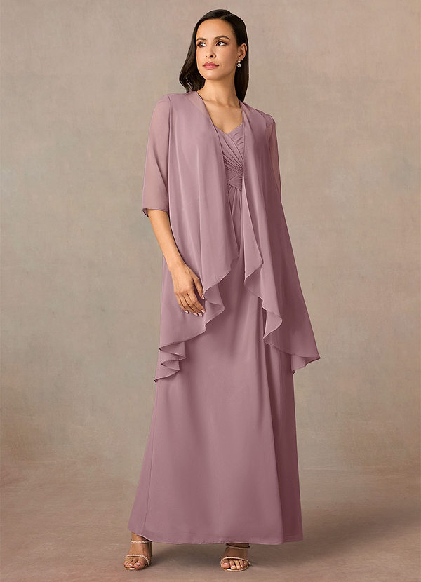 front Azazie Matching Color Olivia Chiffon Wrap