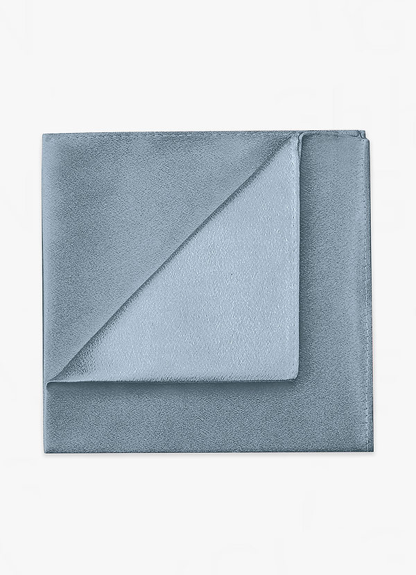 front Metallic Satin Pocket Square