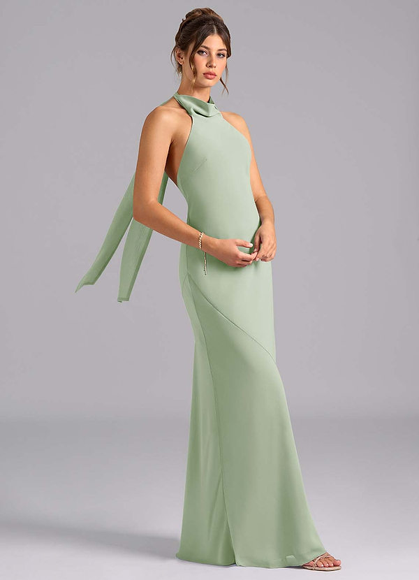 Vestido Verde Claro Largo Dillon image1