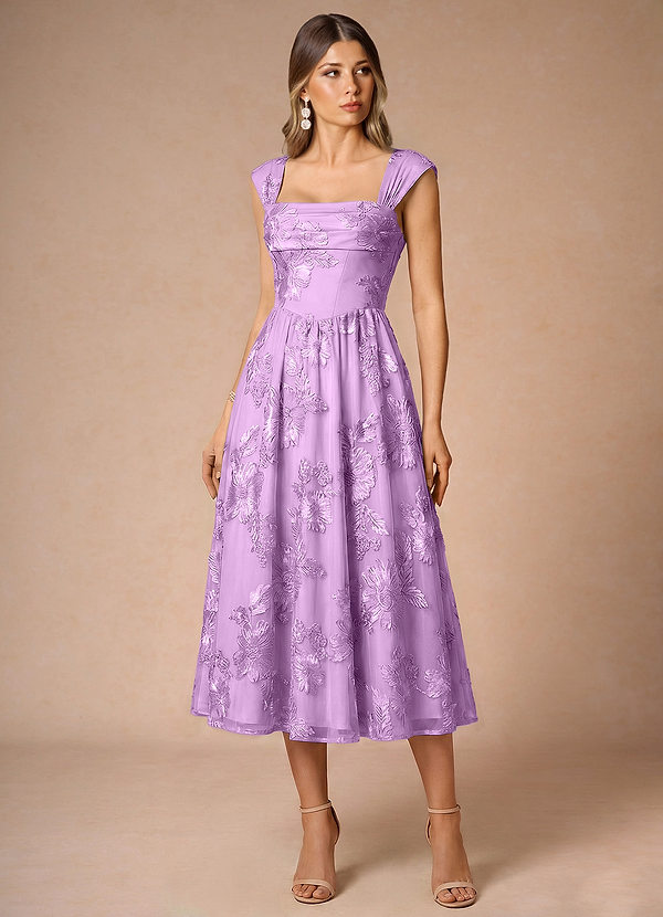 Hazel Frosted Lilac Midi Dress image1