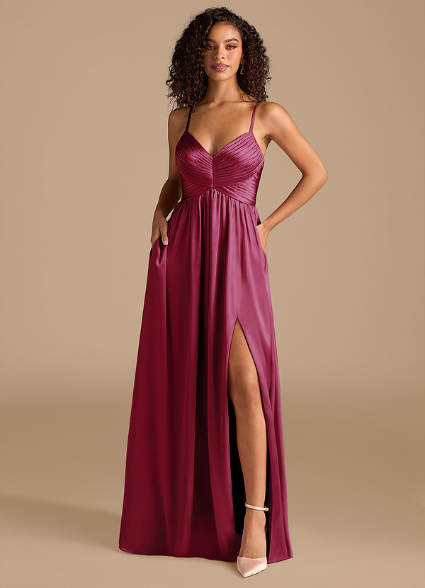 Alia Merlot Maxi vestito image1