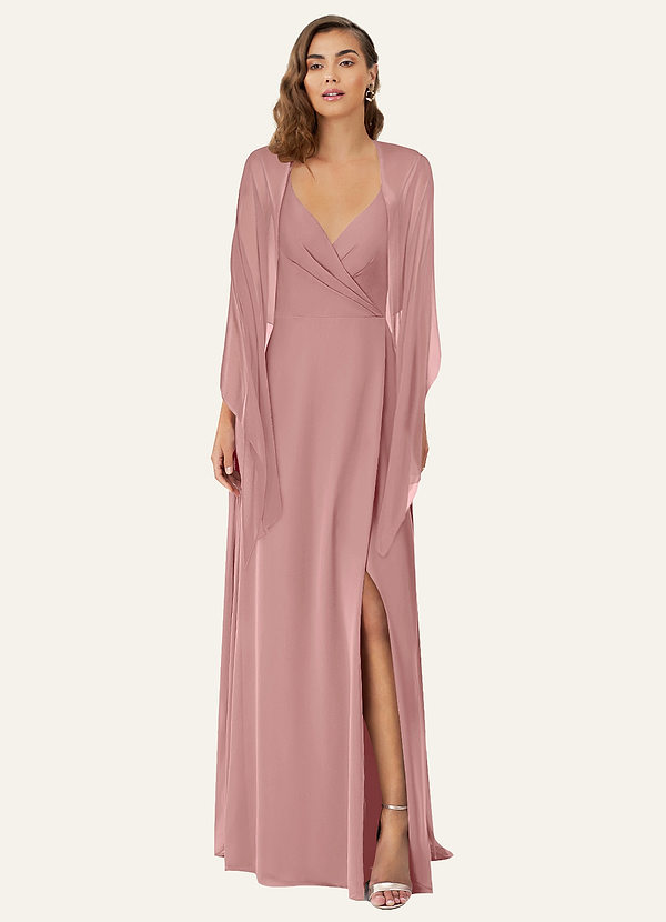 front Azazie Matching Color Ireland Chiffon Shawl