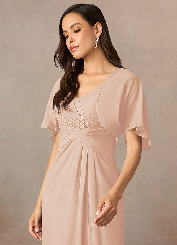 front Azazie Matching Color Salome Chiffon Wrap