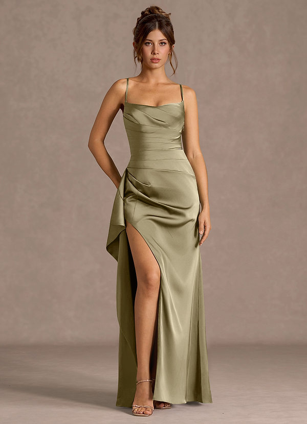 Thora Moosgrün Ballkleid image1
