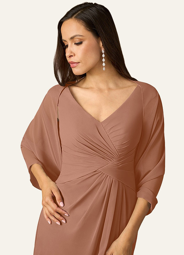 front Azazie Matching Color Sarah Chiffon Wrap