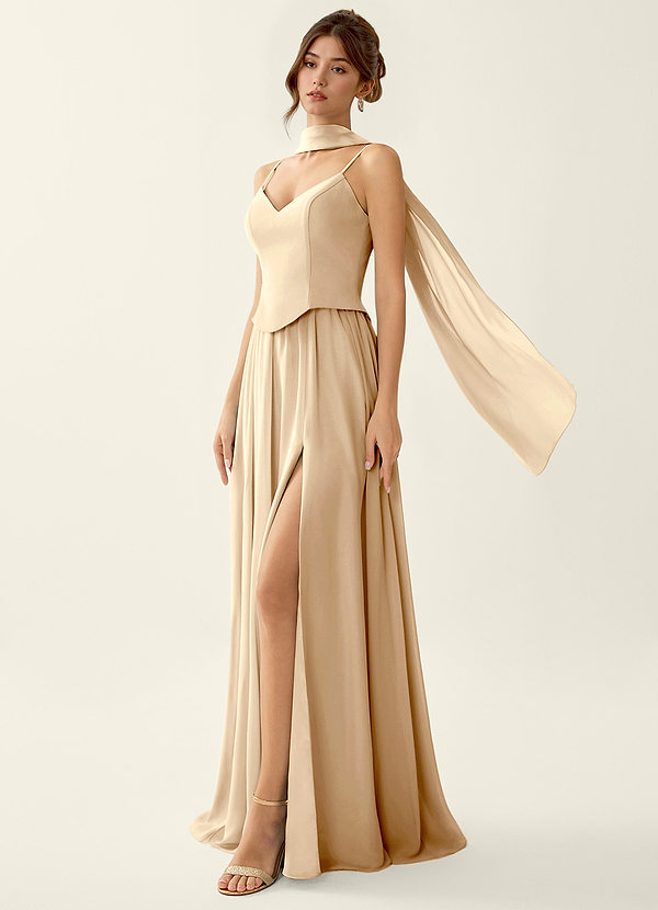 Chloely Champagne Festkjole image1