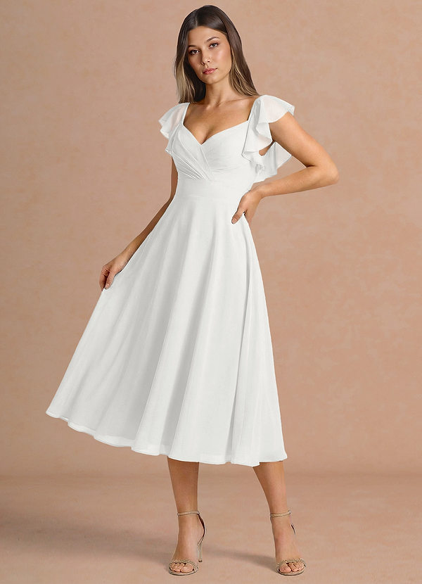 Leilani White Midi Dress image1